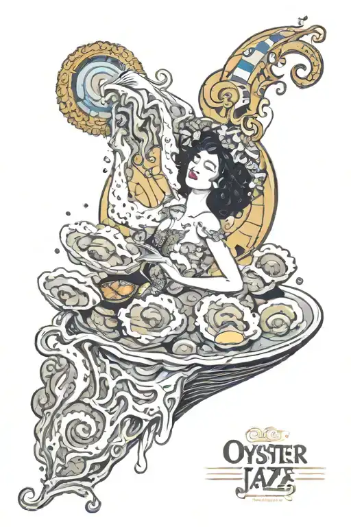 Oyster Jazz Space Klimt tattoo design idea