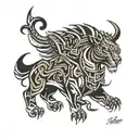 NeoTribal tattoo design idea