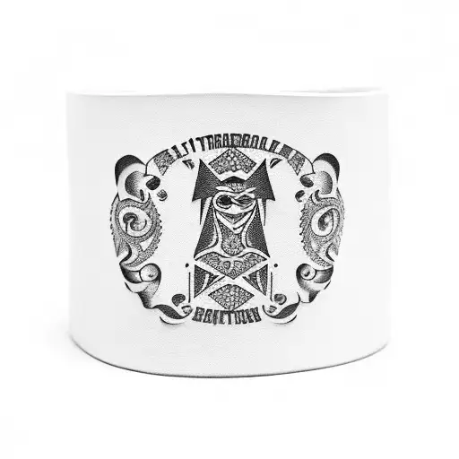 bracelet with names of my sons Leticia and Gabriela tattoo design idea