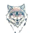Wolf tattoo design idea