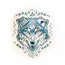 Wolf tattoo design idea