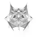 Abstract design featuring overlapping triangles tattoo design idea
