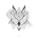 Abstract design featuring overlapping triangles tattoo design idea