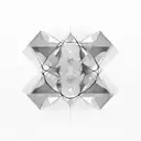 Abstract design featuring overlapping triangles tattoo design idea