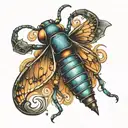 Cool firefly with the number 13 on it  tattoo design idea
