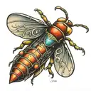 Cool firefly with the number 13 on it  tattoo design idea