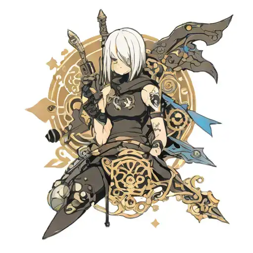 nier automata tattoo design idea