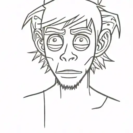 gorillaz tattoo design idea