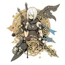 nier automata tattoo design idea