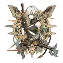 nier automata tattoo design idea