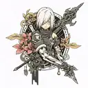 nier automata tattoo design idea