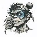 gorillaz tattoo design idea