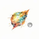 asteroid tattoo design idea