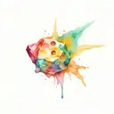 asteroid tattoo design idea