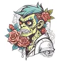 gorillaz tattoo design idea