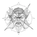 icarus falling tattoo design idea