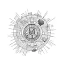 icarus falling tattoo design idea