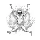 icarus falling tattoo design idea