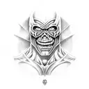 realistic He-man tattoo portrait with big muscles tattoo design idea