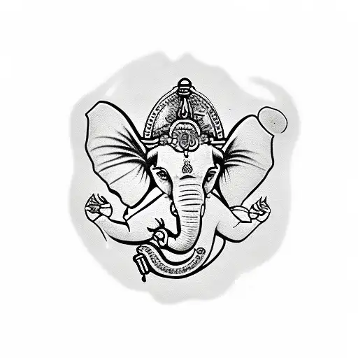Ganesha Tattoo Sketch Elephant Ganesha Tattoo Sketch Mandala - Inspire  Uplift