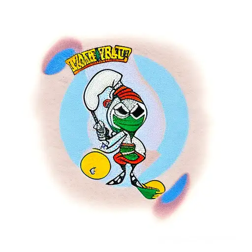 marvin the martian tattoo design idea
