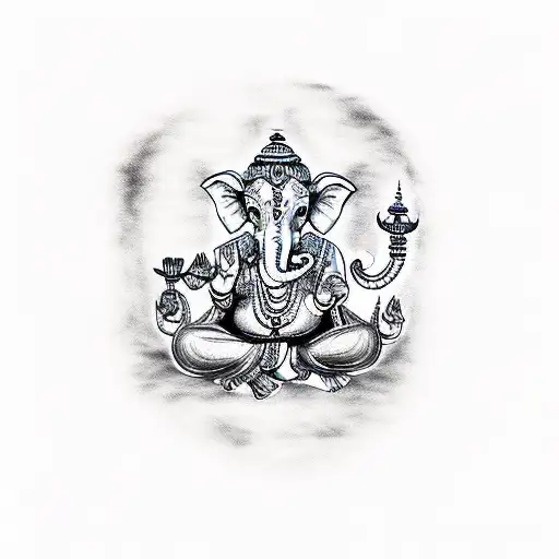 Ganesha tattoo design idea