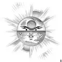 Sun, Mercury, Venus, Earth, Mars, Jupiter, Saturn, Uranus, and Neptune tattoo design idea