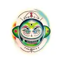 kind alien happy face  tattoo design idea