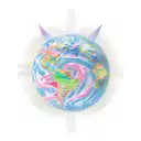 planet parade tattoo design idea