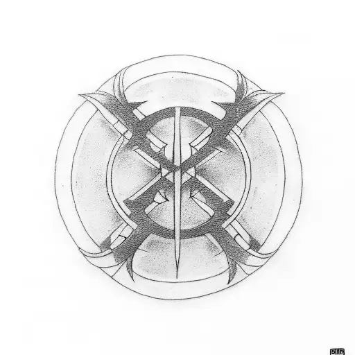 something simple and runic perhaps viking which shows antichrist. it has to be small and about 5cm by 5cm maximum.  tattoo design idea