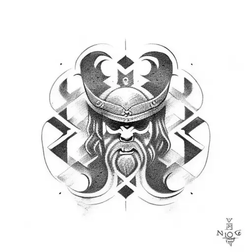 something runic perhaps viking which shows antichrist. it has to be small and about 5cm by 5cm maximum. tattoo design idea