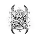 something runic perhaps viking which shows antichrist. it has to be small and about 5cm by 5cm maximum. tattoo design idea