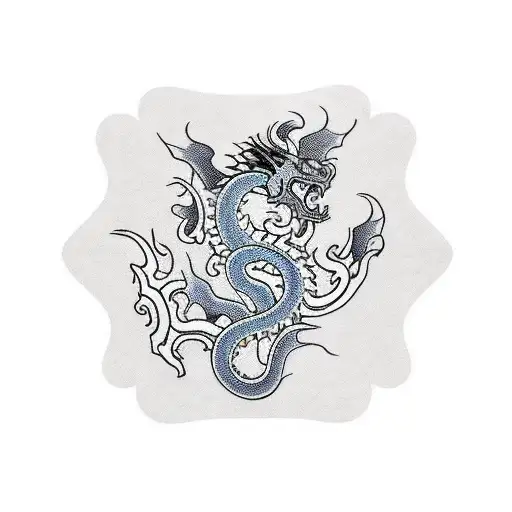 Creat a feminine line art tattoo. Single line. Images include monkey icon,  pie icon, the Thai