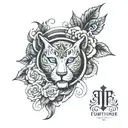 fortitude, fortitude, intelligence, intuition tattoo design idea