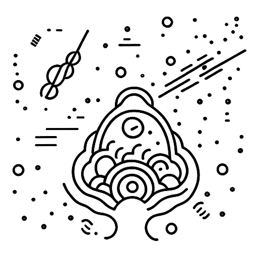 meteor shower tattoo design idea