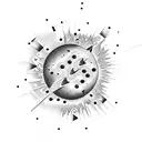 Meteor shower tattoo design idea