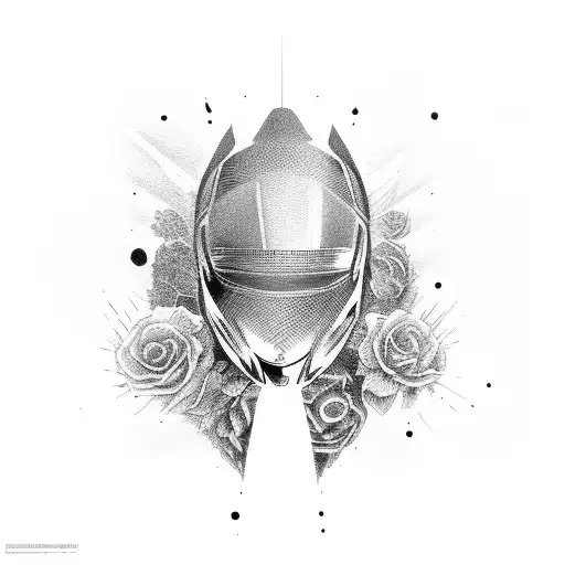 f1 car with tennis tattoo design idea