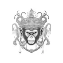 monkey king  tattoo design idea