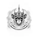 monkey king  tattoo design idea