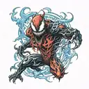 carnage spawn venom   tattoo design idea