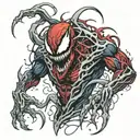 carnage spawn venom   tattoo design idea
