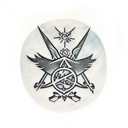 Skyrim, Hogwarts, Starwars, dungeons and dragons  tattoo design idea