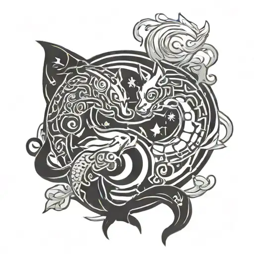 mew, Pokémon yin yang  tattoo design idea