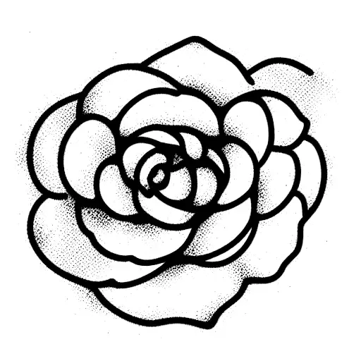 small camellia japonica tattoo design idea