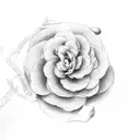 very small camellia japonica tattoo design idea