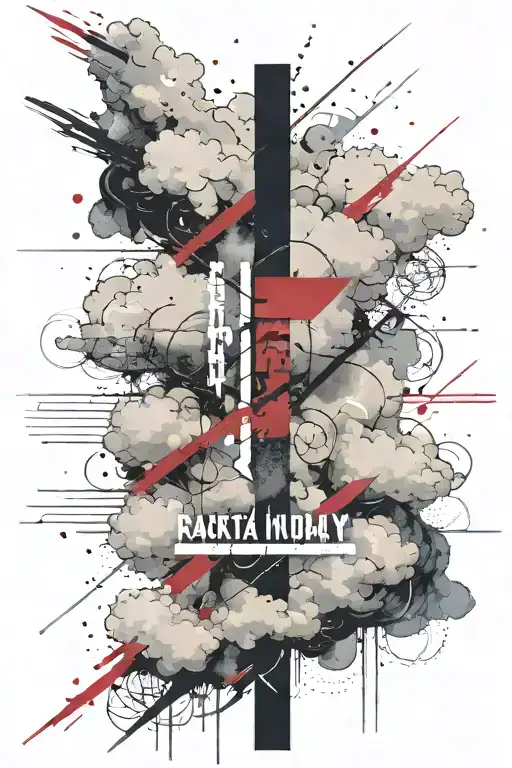 bible verse quote with clouds   tattoo design idea