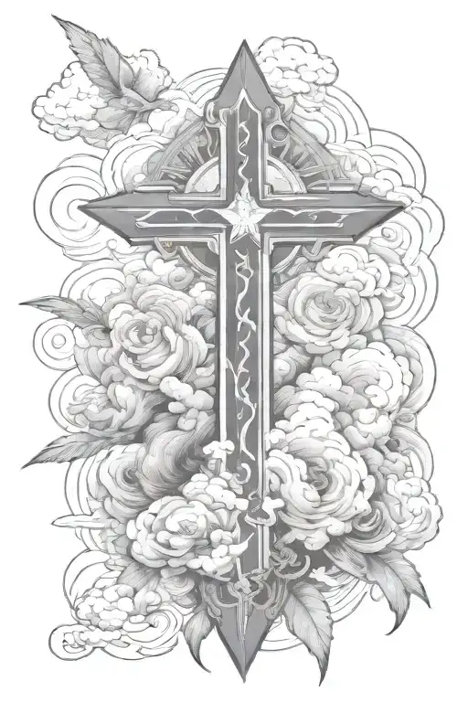 But even if you should suffer for what is right, you are blessed. Do not fear their threats; do not be frightened clouds tattoo design idea