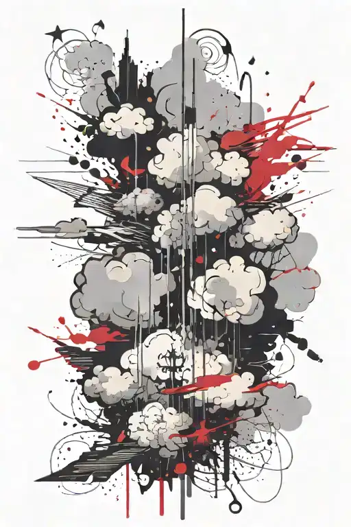 bible verse quote with clouds   tattoo design idea