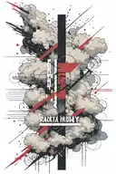 bible verse quote with clouds   tattoo design idea