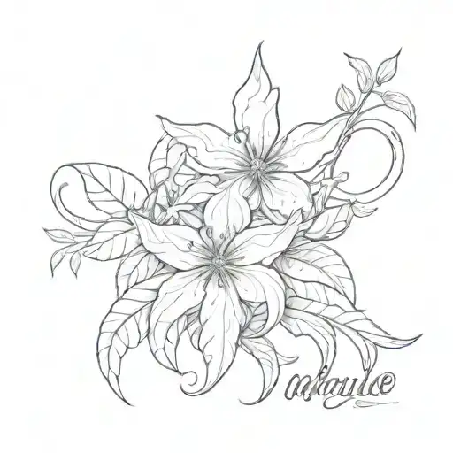 maryjane name tattoo tattoo design idea